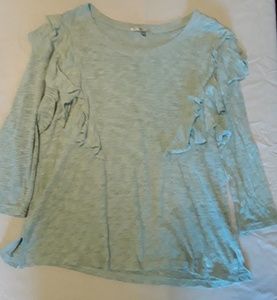 Seven7 Mint Green Top Size LARGE EUC!!